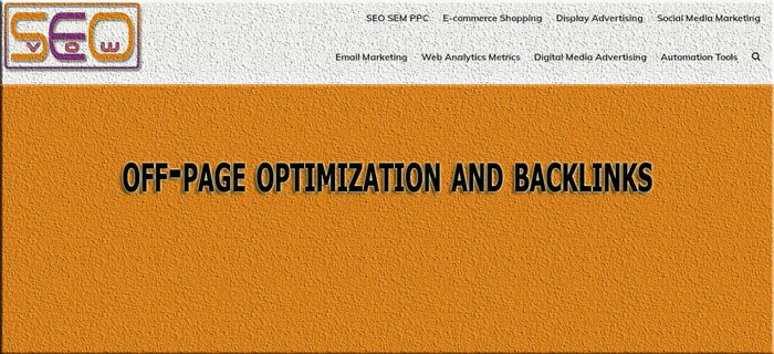 Off page SEO and Backlinks